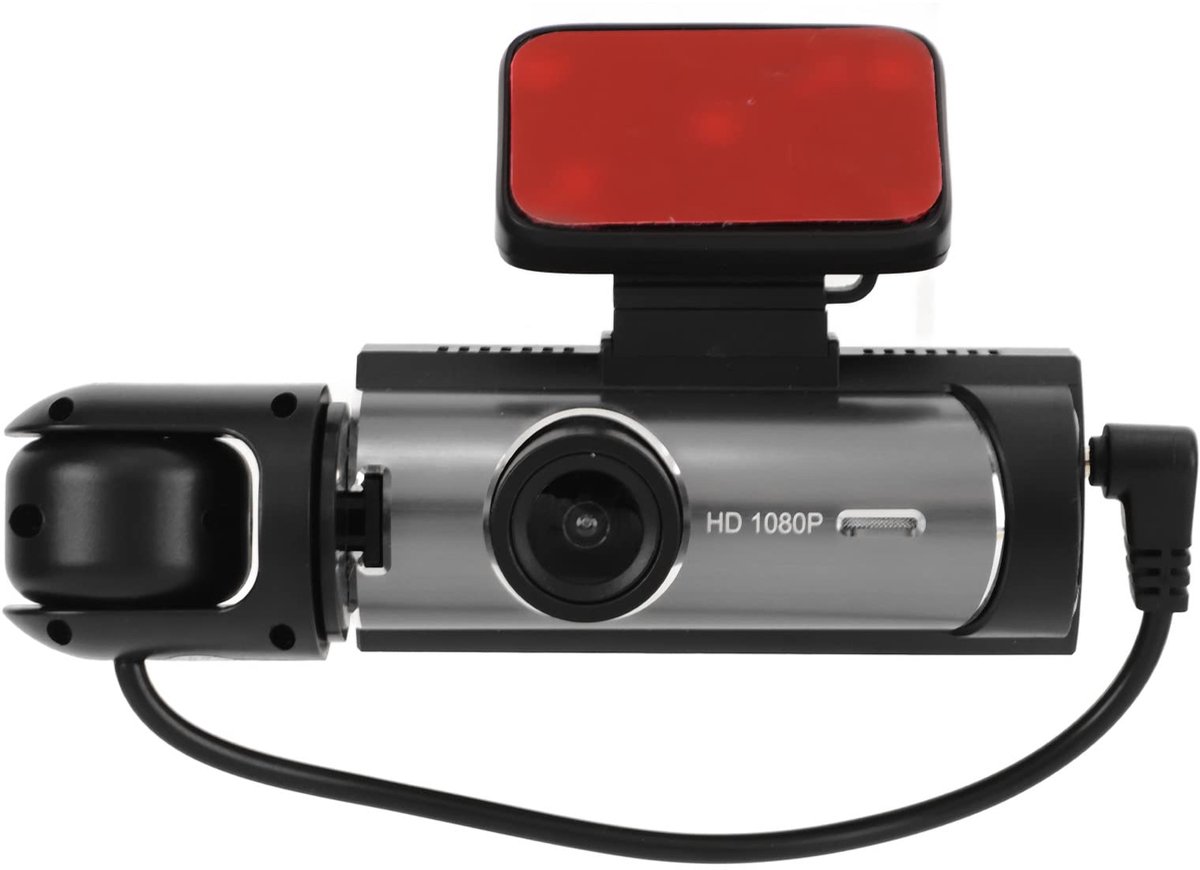 SnelShoppen - Dashcam voor Nachtauto met 360 Graden Draaibare Lens, 8 cm (3,16 inch) Rijrecorder voor Groothoek Parkeermonitor en Nachtzicht, Ideaal v