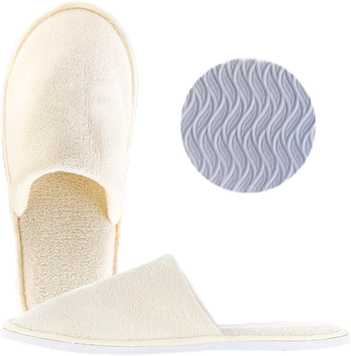 Dailygoods- Hotelslippers - Opvouwbaar - Antislip - Wasbaar - Draagbaar - Lichtgewicht - Koraalfluwelen Voering - Pantoffels