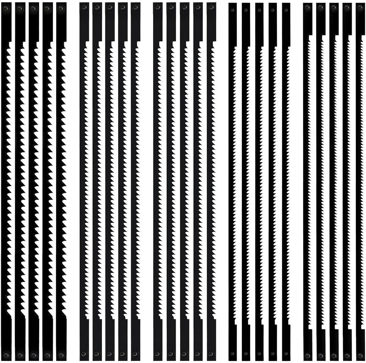 Dailygoods - 25 Stuks Decoupeerzaagbladen - Fine Cut voor Hout en Kunststof