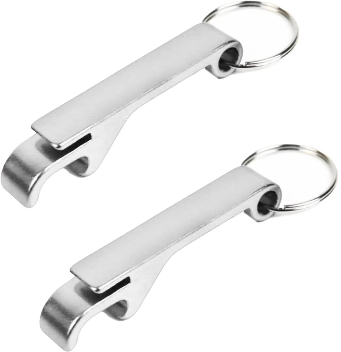 Dailygoods - Flessenopener Sleutelhanger Set van 2 - Mini Flessenopeners voor Dagelijks Gebruik