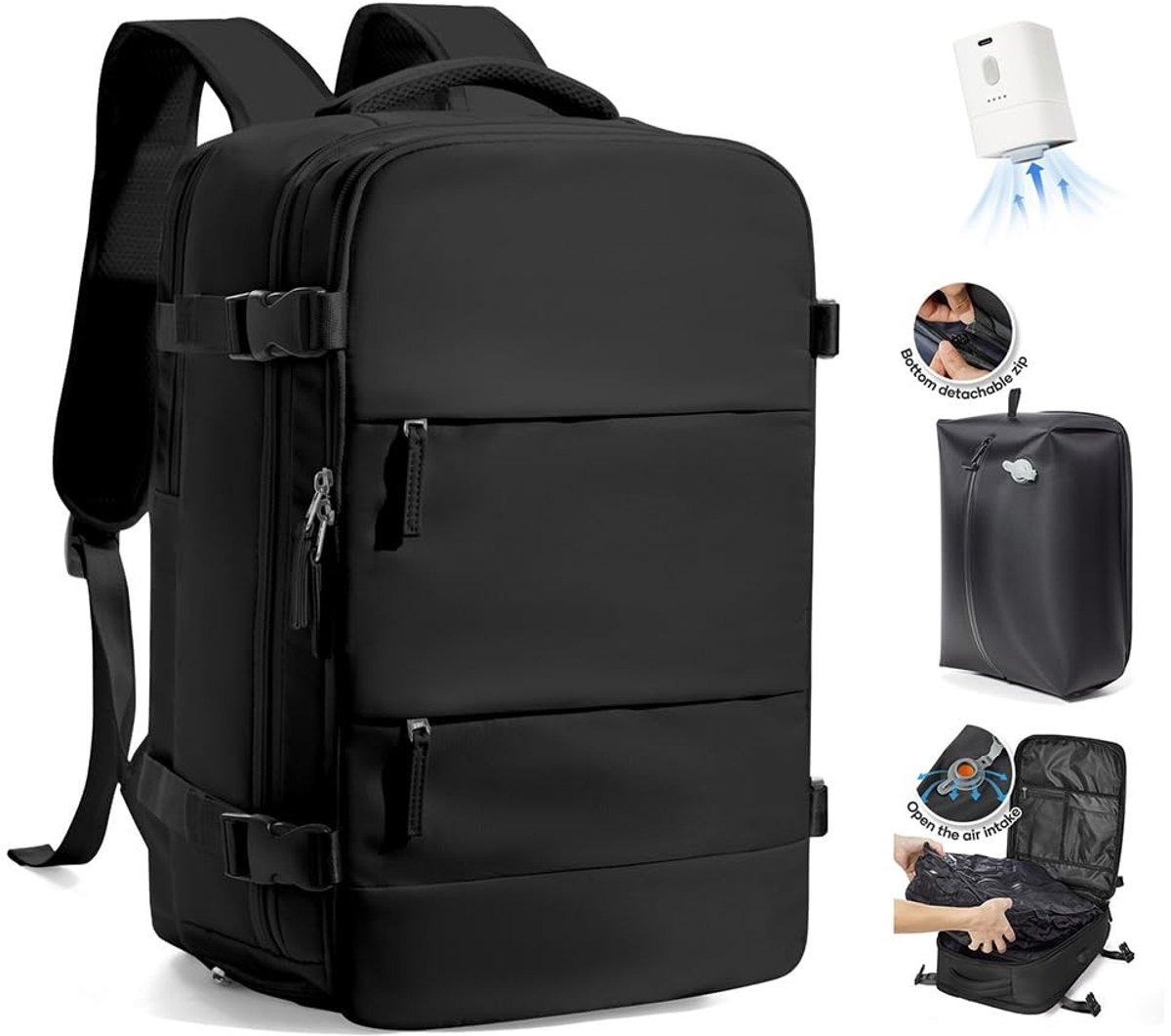 Dailygoods - Vacuum Rugzak met Pomp - Ideaal Voor Reizen