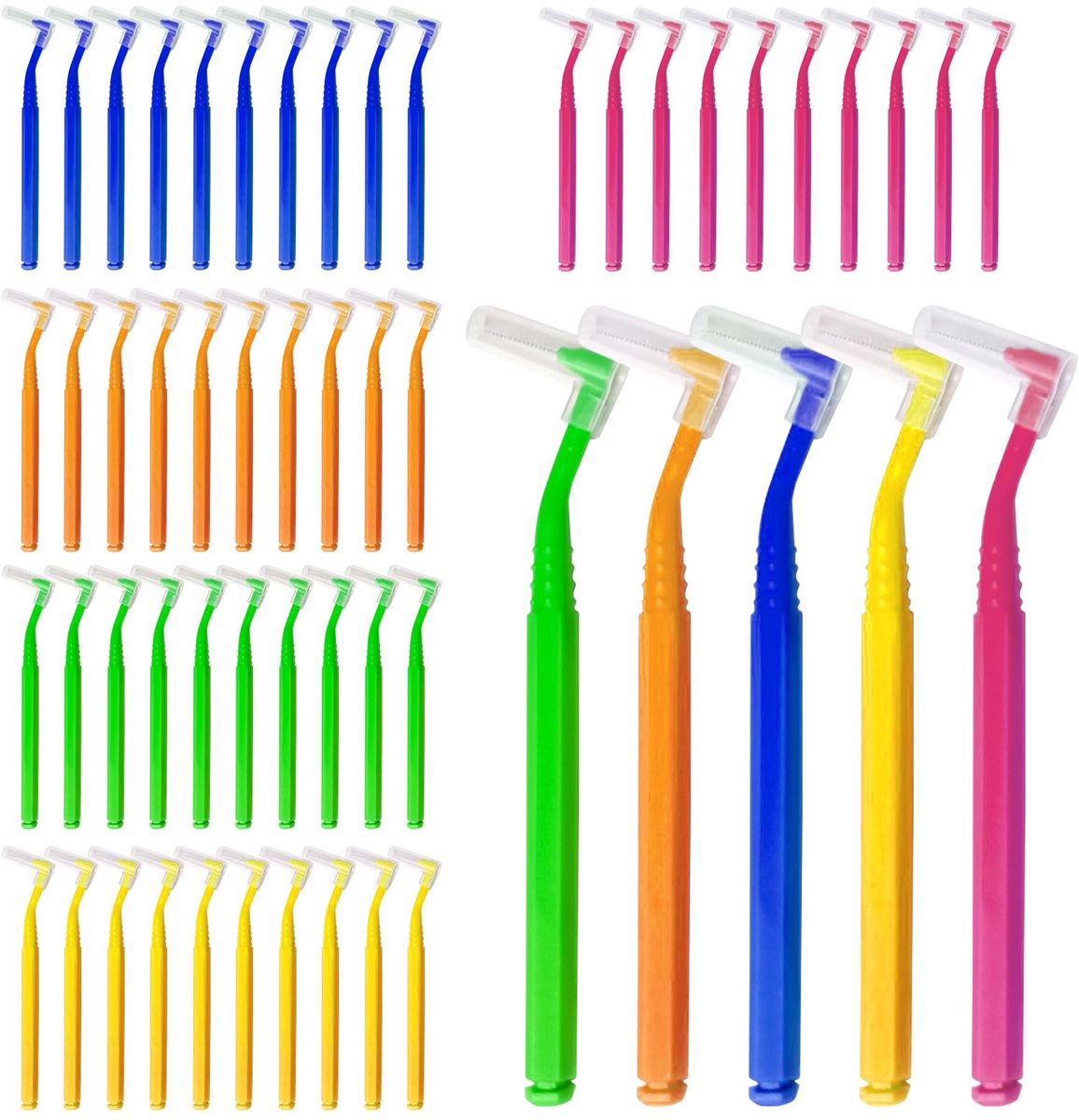 Dailygoods - Interdentale Borstels - 50 Stuks voor Tussentandenverzorging