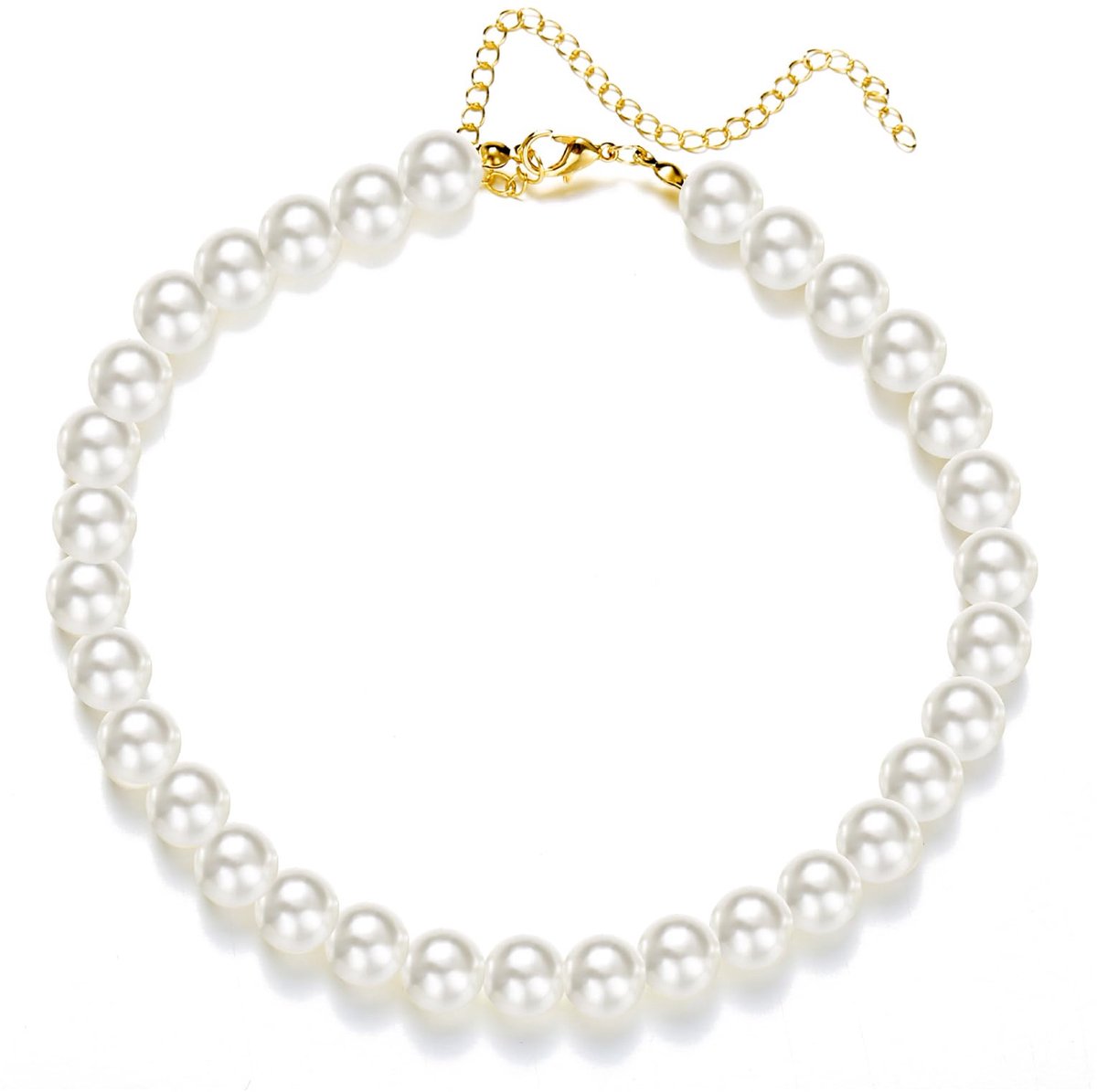 Dailygoods - Parelketting voor Dames - Kort, Imitatieparels, Bruidsaccessoire