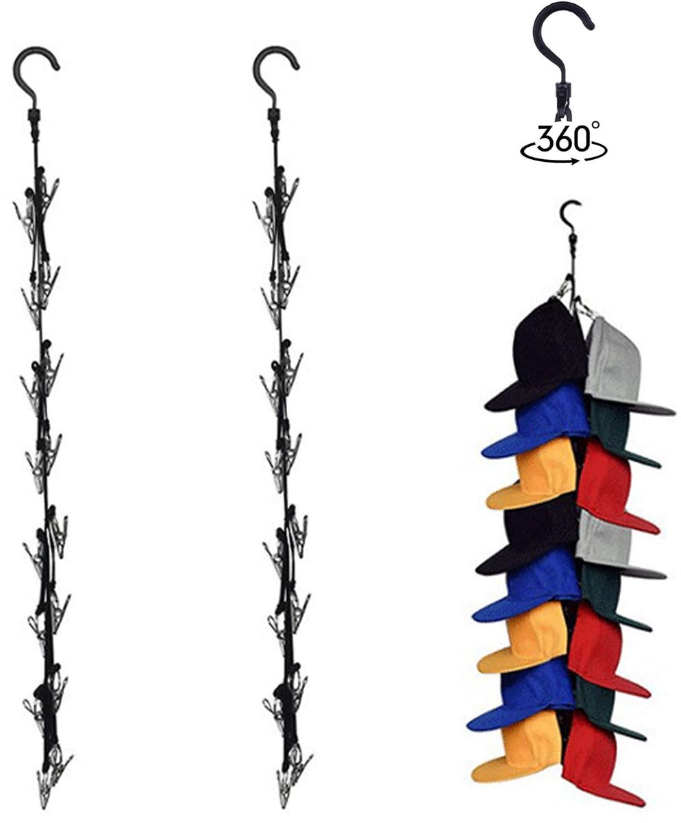 Dailygoods - Pethouders met 16 Clips - Organizer voor Hoeden