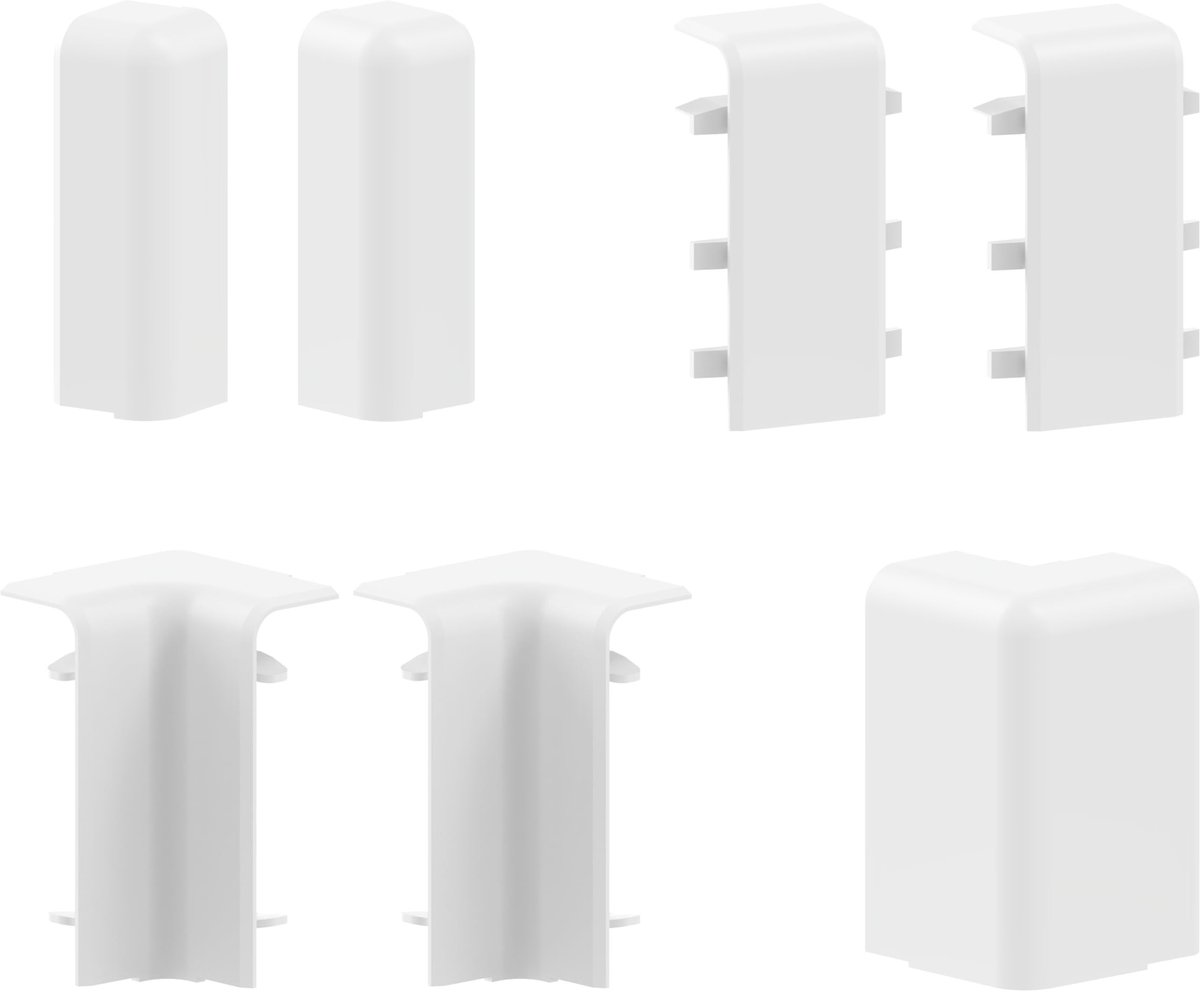 Dailygoods - Habengut Accessoireset voor Plint 20 x 70 - Wit