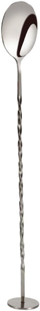 Roestvrijstalen lepel - Barlepel menglepel - Dranken mixen - Voedselveilig roestvrij staal - 30 cm - Zilver