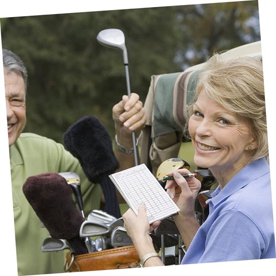 Golf Scorekaarten - Scorebladen Golf - Golf Score Bijhouden - Met Regels Achterkant - 15.2x9.8cm - Zwart Wit — afbeelding 3