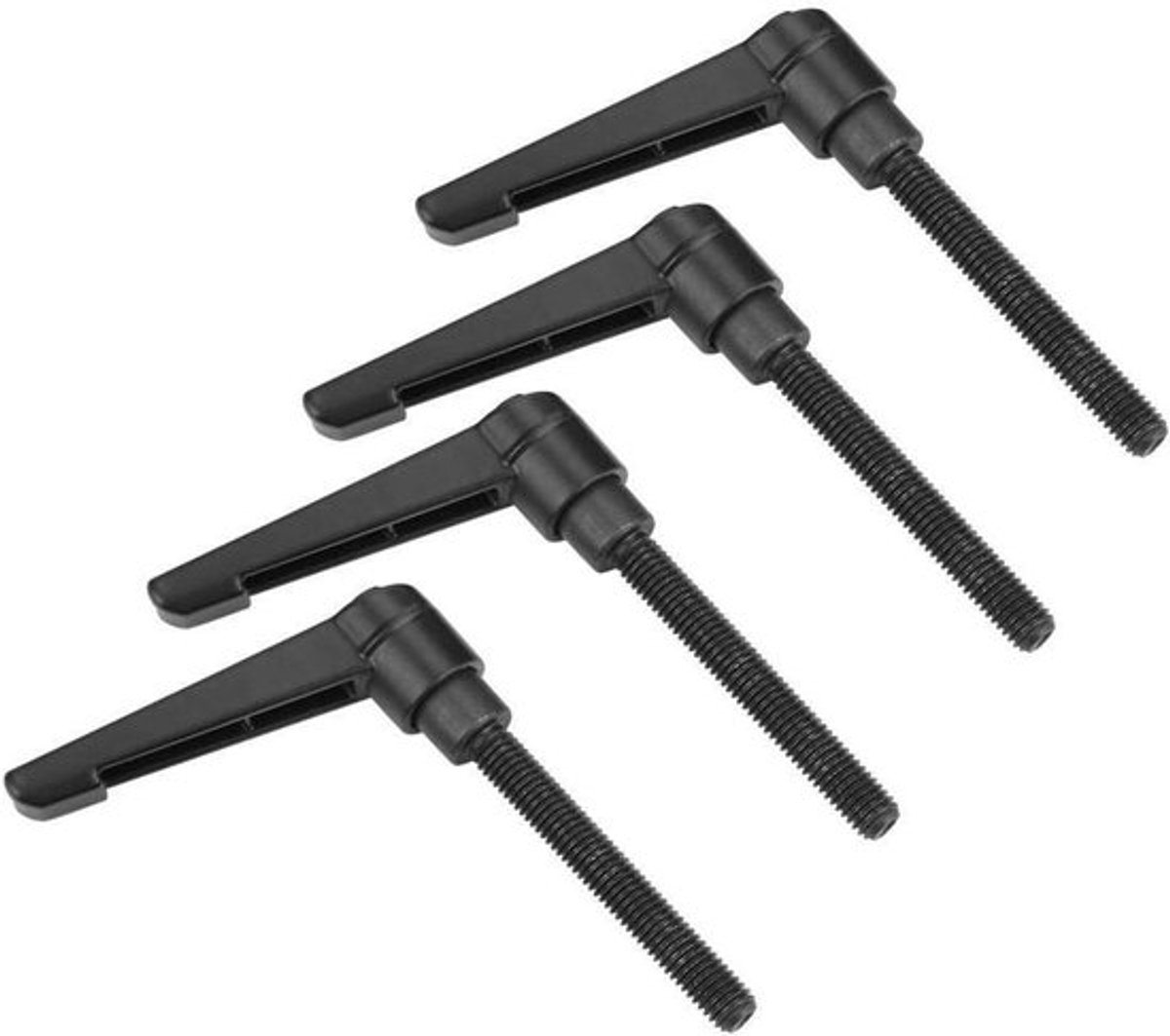 Verstelbare handgrepen met buitendraad voor machines - Set van 4 - M5 buitendraad (50 mm)
