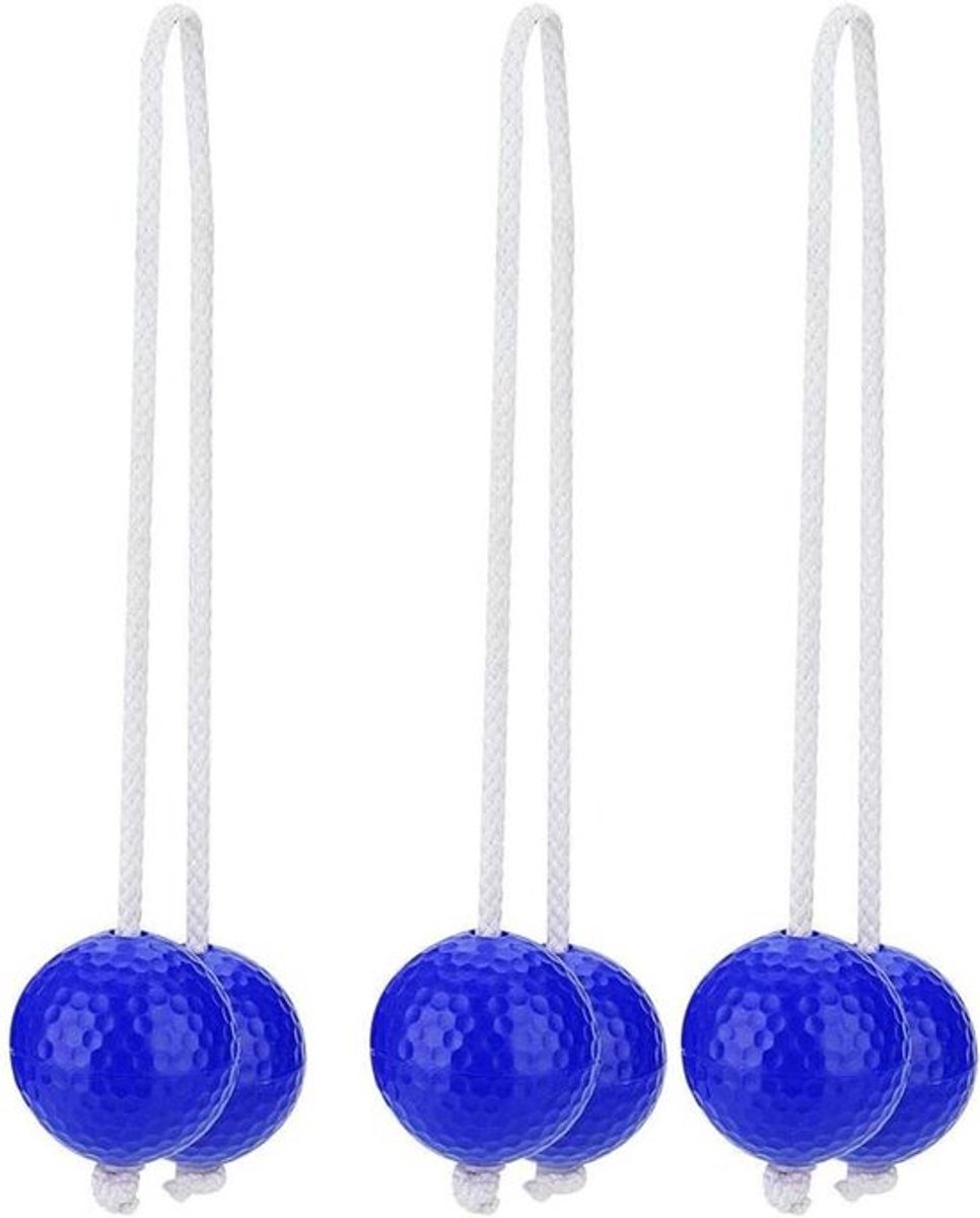 Tuinspellen Set - Laddergolf Ballen - Voor Buiten gebruik - Geschikt voor Volwassenen en Kinderen - Blauw - Ladder Golfbal - Laddergolfbal - Spelset met Ladder - Tuinspeelgoed met Ballen - Werpen - Bola's