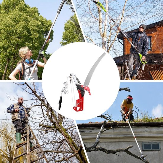 Boom Snoeier - Takkenzaag Heggenschaar - Tuinonderhoud Buiten - Verstelbare Lange Steel - 34 cm Zaagblad - Niet gespecificeerd — afbeelding 4