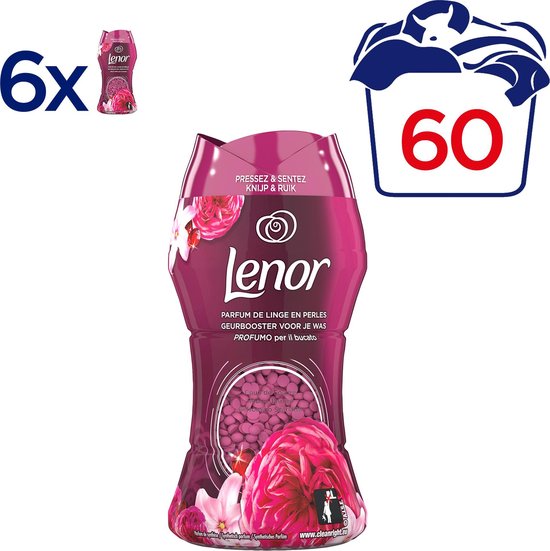 Lenor Geurbooster Robijn Jasmijn - Voordeelverpakking 60 Wasbeurten - Wasmiddel Parfum