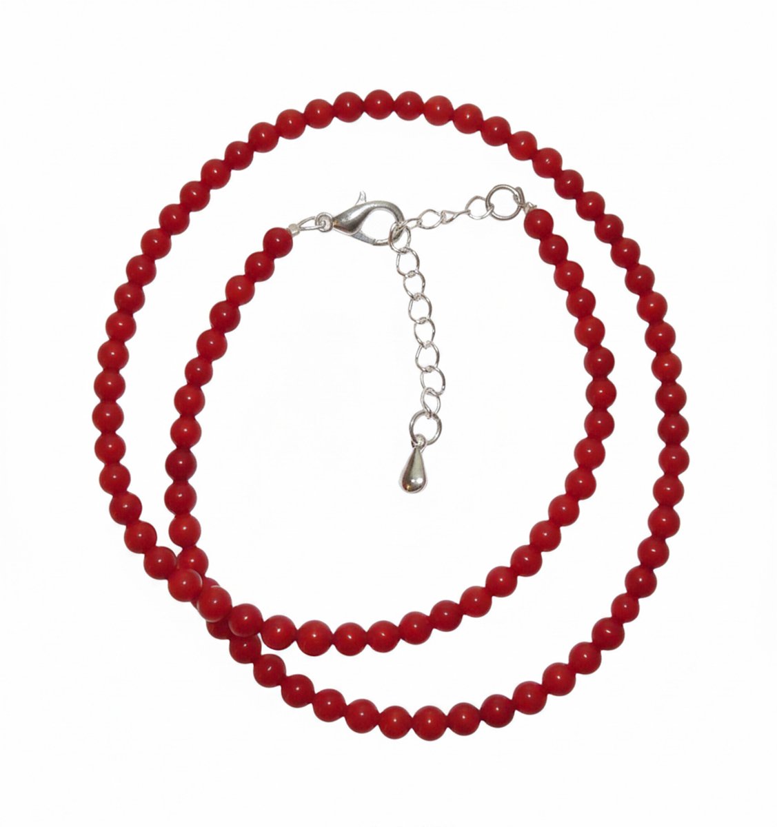 Imitatie Rood Koraal Collier