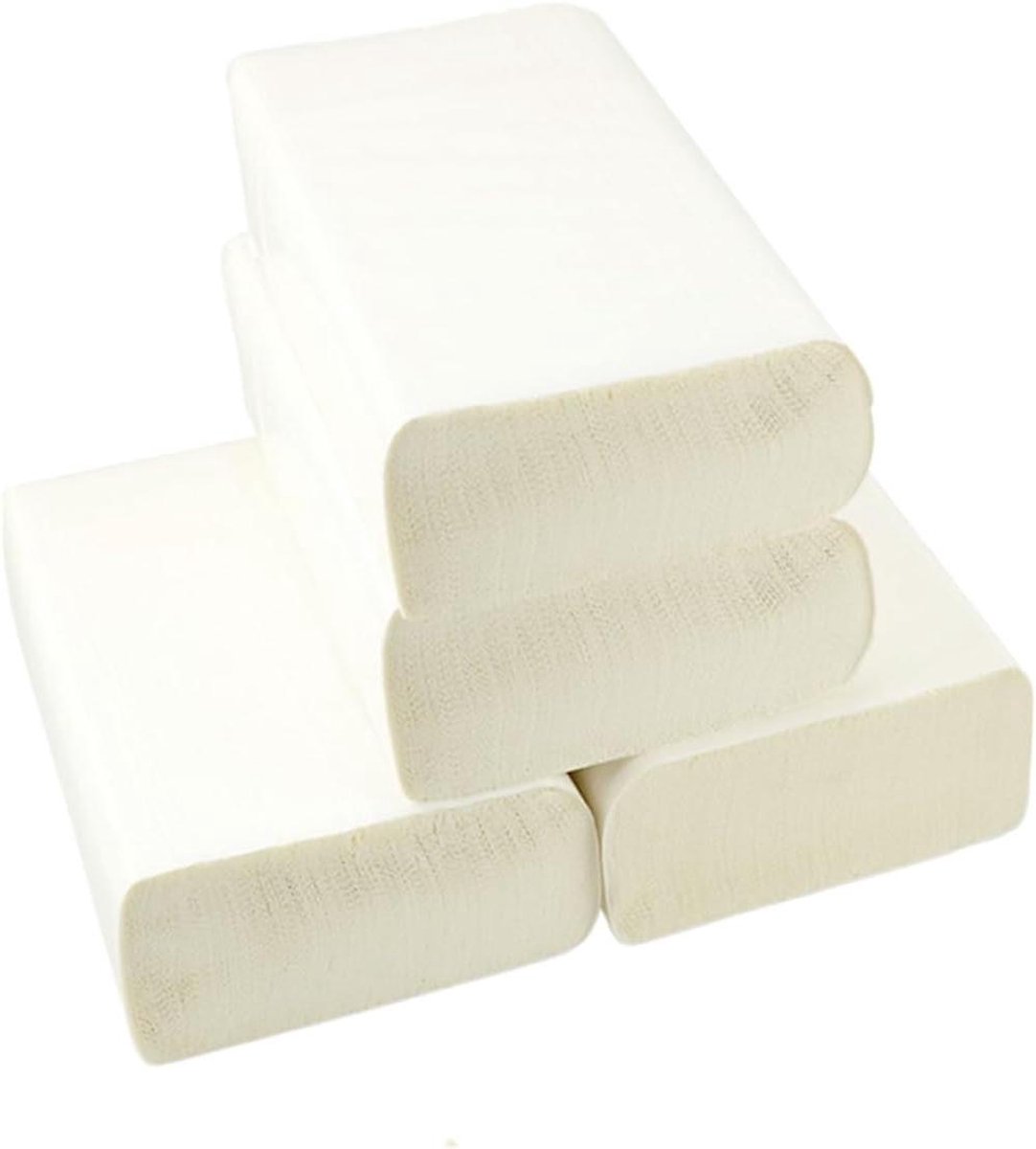 Keukenrol Toiletpapier - Papieren Handdoekjes - Dagelijks Gebruik - Verdikt Absorberend Papier - 4 Rollen - Wit