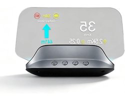 Head-Up Display Auto - Digitale Snelheidsmeter - Veilig Rijden - Navigatie Synchronisatie - 12.8x7.8 cm - Zwart