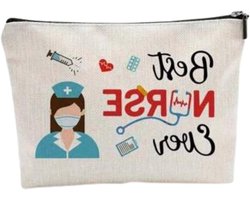 Nurses Toilettas - Make-up Tas Medicijn Tas - Dagelijks Gebruik - Charming Nurse Design - 20 cm x 14 cm