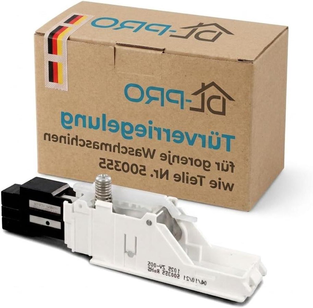Deurschakelaar - Deurvergrendeling Relais - Droger Reparatie - Originele Pasvorm - 137 mm - Wit