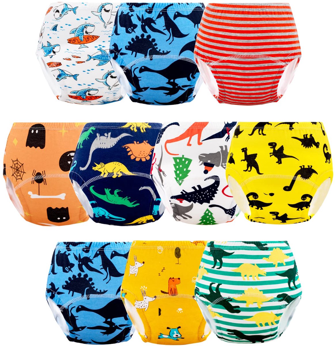 SnelShoppen - Baby Trainingsbroeken Luierbroekje Oefenbroekjes Zindelijkheid 10 Stuks voor Kinderen 2-3 Jaar - Makkelijk en Comfortabel - Perfect voor