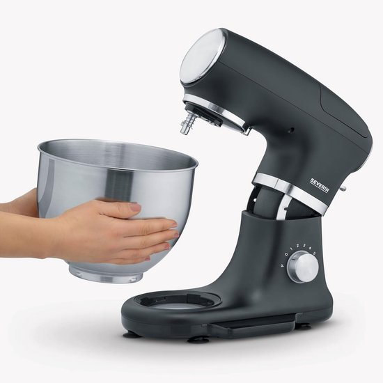 Keukenmachine met Weegschaal - Deegmachine Mixer - Zelf Bakken - Geïntegreerde Weegschaal - 55 Liter Kom - Zwart Mat — afbeelding 2