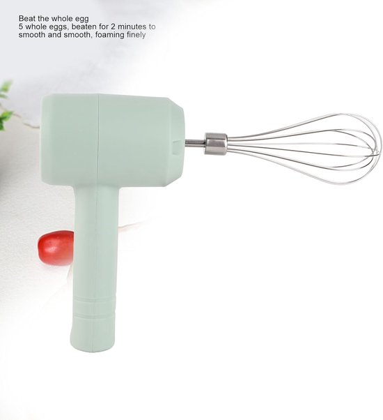 Draadloze Mixer - Keukenmixer Handmixer - Bakken en Koken - USB Oplaadbaar - Compact Formaat — afbeelding 4