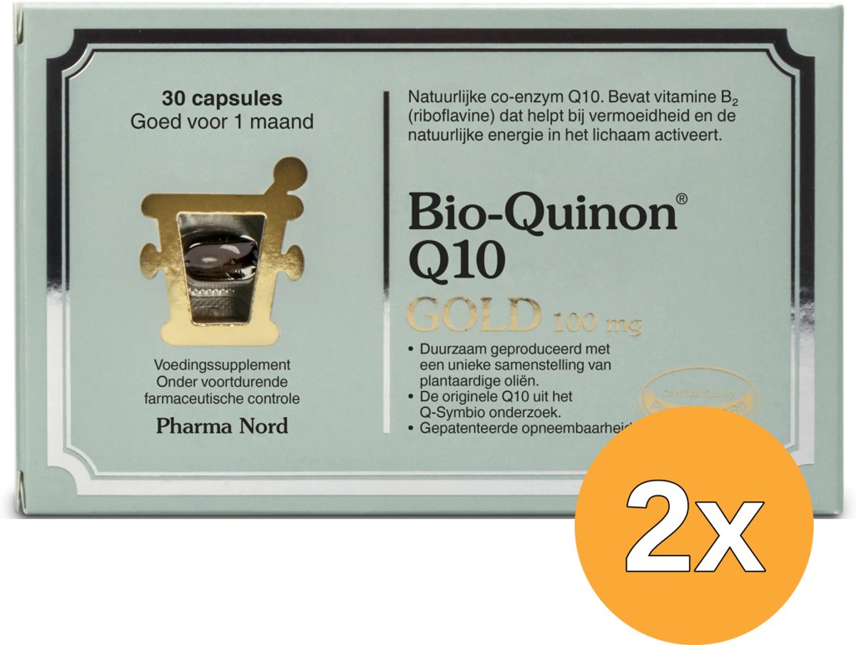 2x Pharma Nord Bio Quinon Q10 Gold 100mg (30 capsules)