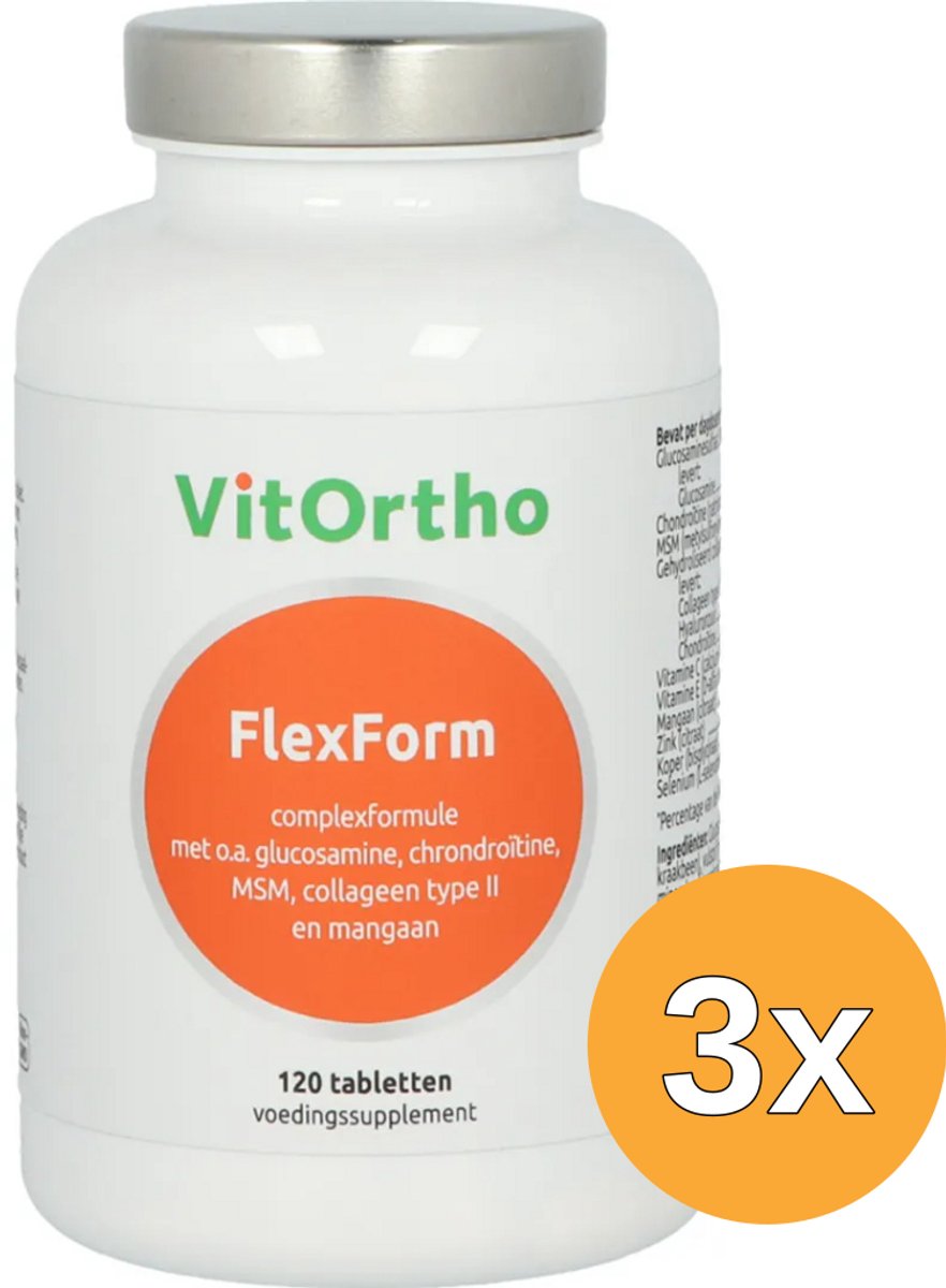 3x VitOrtho Flexform (120 tabletten)