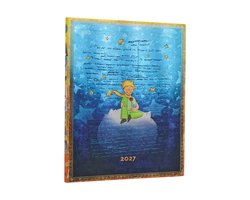 2027 Saint-exupery, The Little Prince (embellished Manuscripts Collection) Ultra 12-month Softcover Dayplanner (elastic Band Closure) Vertical