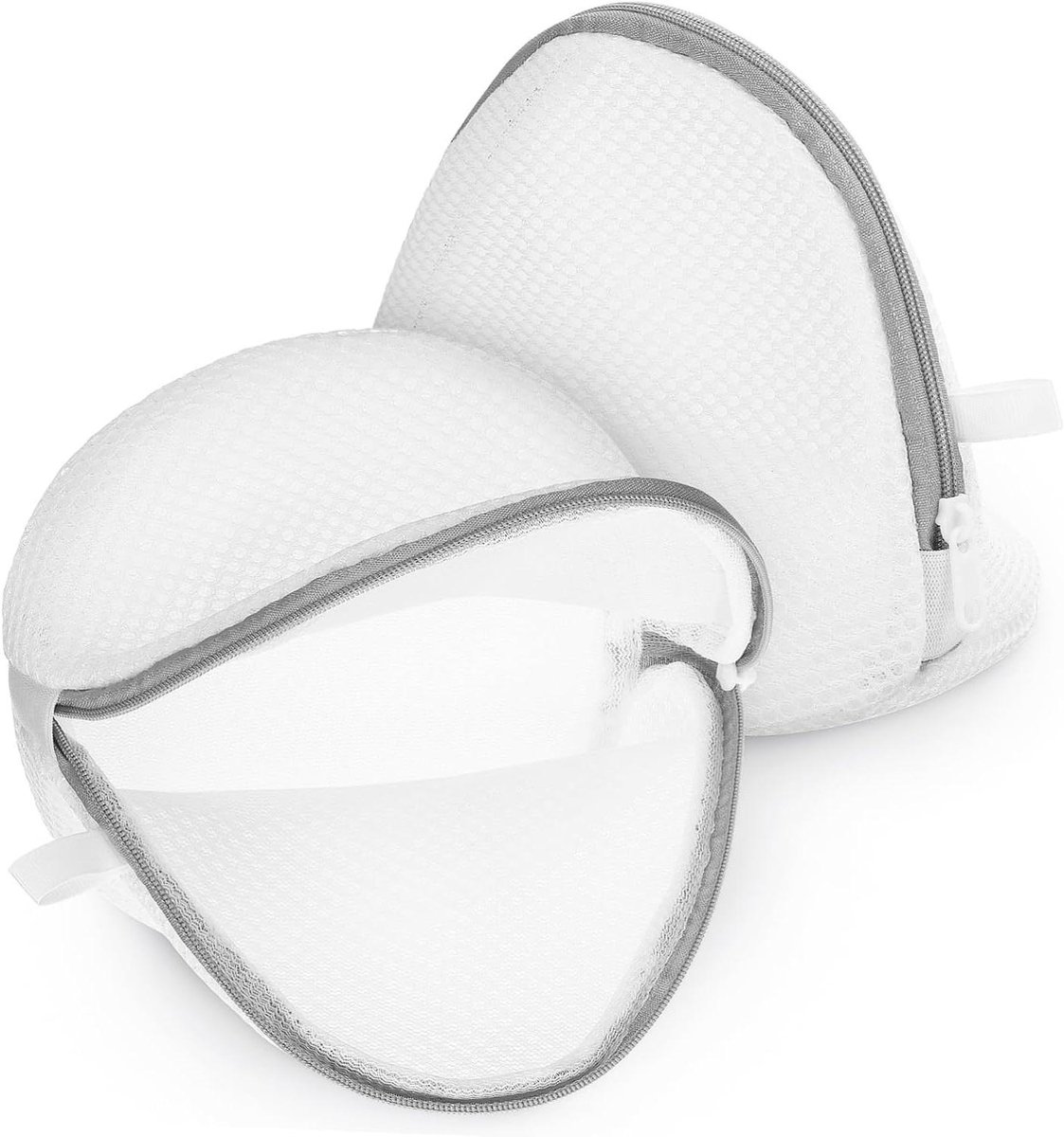 Waszak Set - Kledingnetten - Delicate Kleding Wassen - Ritssluiting Bescherming - 17 x 15 x 15 cm - Grijs