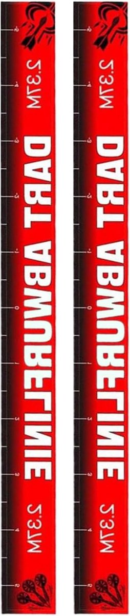 Dart Werplijn - Oche Tape - Dart Spel - Waterdicht Materiaal - 56 cm Lengte - Meerkleurig