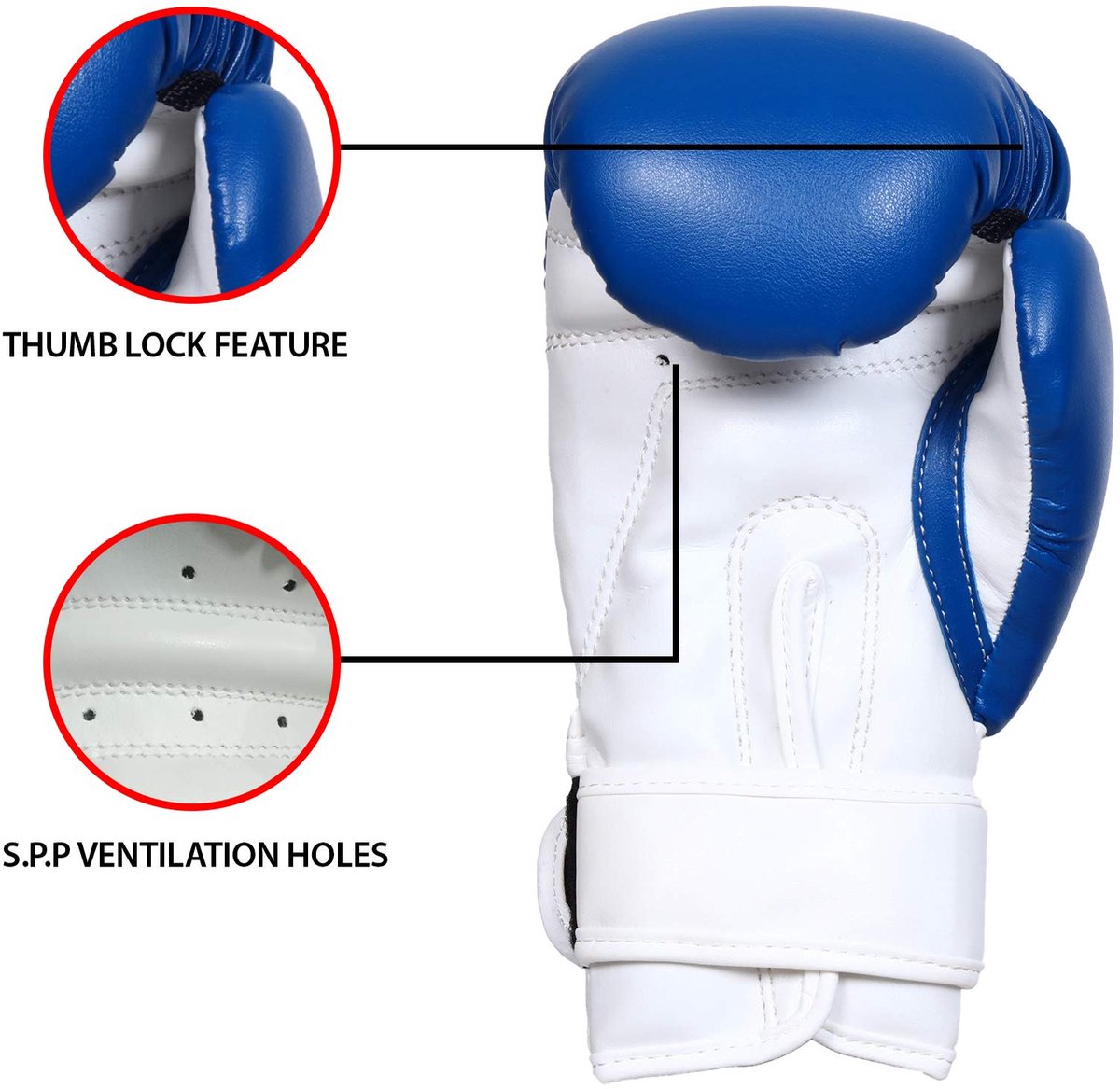 SnelShoppen - WFX Kids Bokshandschoenen voor Vechtsporten - Sparring Junior Lederen MMA Training Punch Bag Handschoenen - Heavy Duty Muay Thai Kick Bo