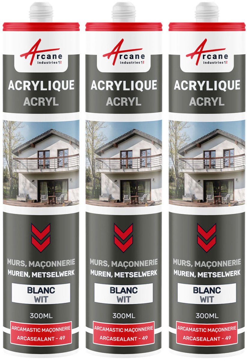 Acrylkit voor Muren en Metselwerk: ARCASEALANT - 184