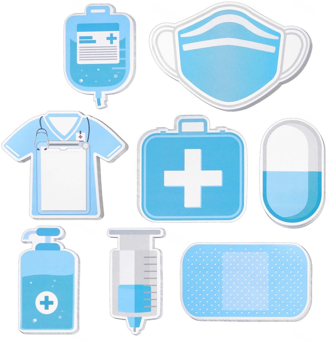 Dailygoods - Zelfklevende Notities voor Verpleegsters - 240 Vellen Medisch Thema