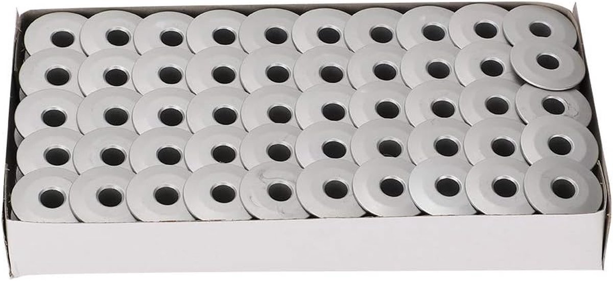 Metalen Klossen - Naaimachine Spoelen - Kleding Naaien - Duurzaam Aluminium Materiaal - 100 stuks - Zilverkleurig