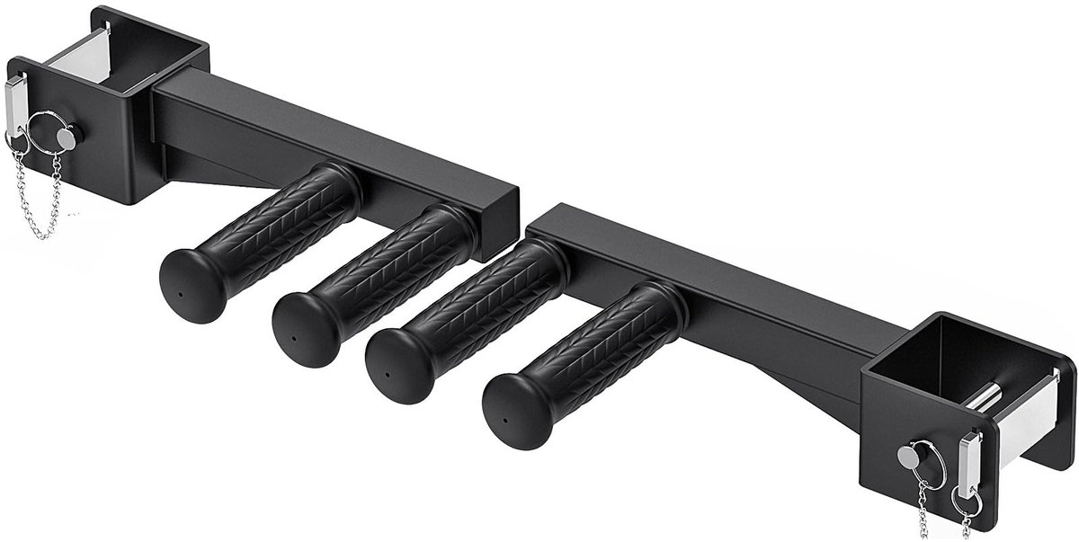 Dailygoods - Dip Bar-opzetstuk voor Power Rack - Antislip Handgrepen, 500 lb Capaciteit