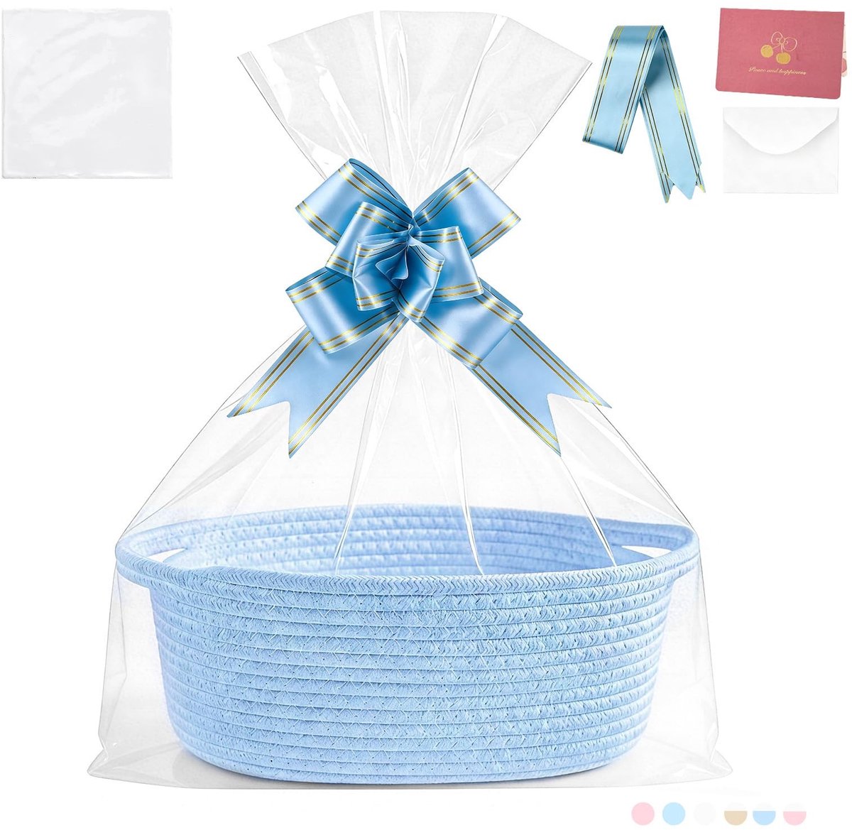 Dailygoods - Cadeaumand - Lege Opslagmand voor Decoratie en Geschenken, 30 x 20 x 12 cm