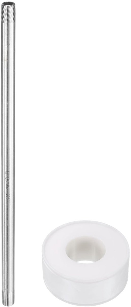 Dailygoods - Roestvrijstalen Nippel Tube Schroefverbinding 1/8 inch voor Bierinstallaties