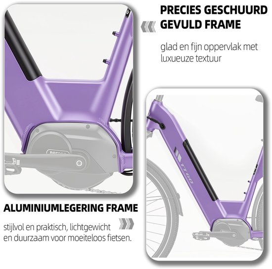 TTGO C7 SE Elektrische Fiets - 648WH Lithium Accu - Actieradius tot 150 km - Middenmotor - 28×2.0 inch Banden - Hydraulische Schijfremmen - Shimano 9 Versnellingen - Verende Voorvork met Lock-out - Elektrische Stadsfiets van TTGO — afbeelding 5