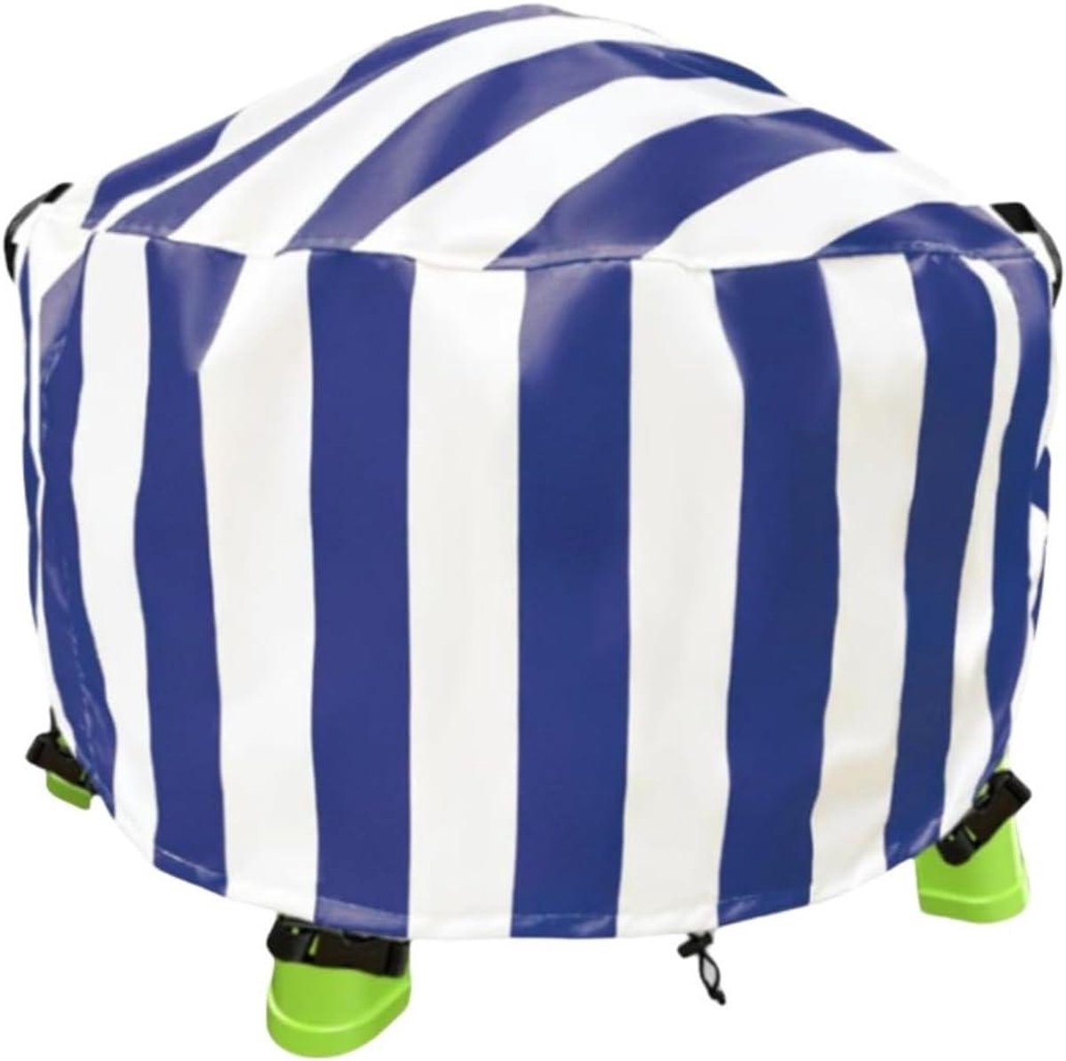 Waterdichte Tafelhoes - Speeltafelhoes Zandbakhoes - Speelgoed Beschermen - Met Trekkoord - 86 x 46 cm - Blauwe Strepen