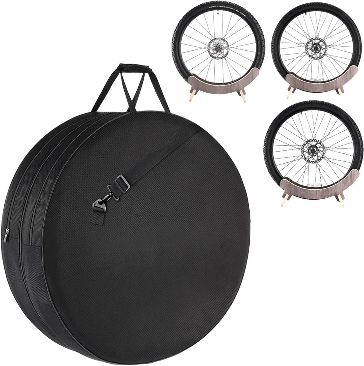 Fietstas - Fietswieltassen - Fiets Transport - Waterdicht Nylon - 29 inch - Zwart