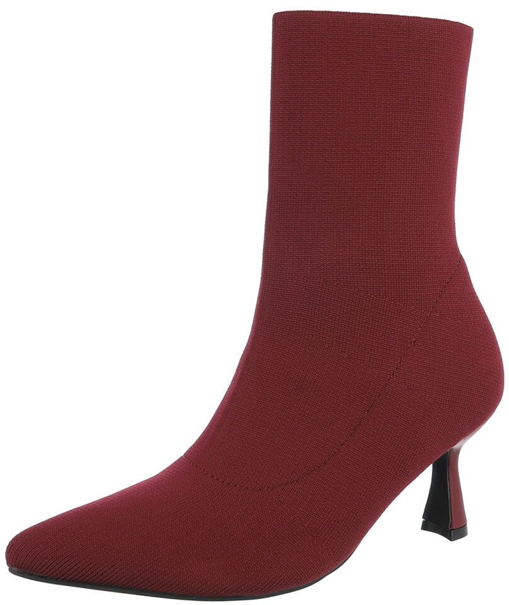 Enkellaars met hak - spitse neus - dames Mt:39