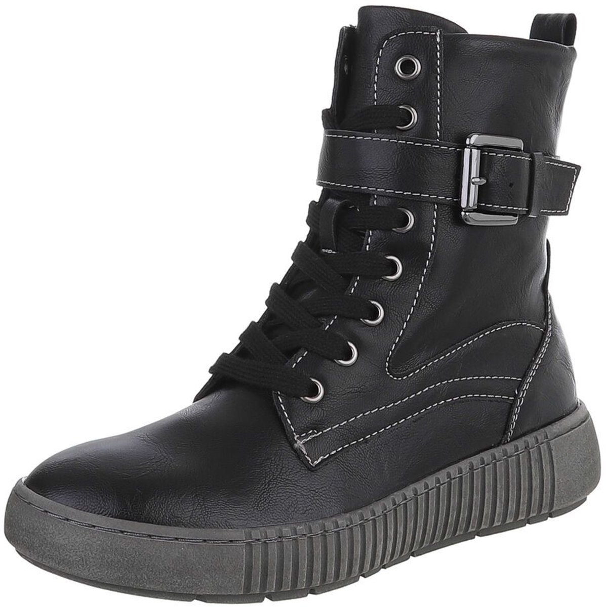 Veterboots - Halfhoog met gesp - Dames/Heren Mt:40