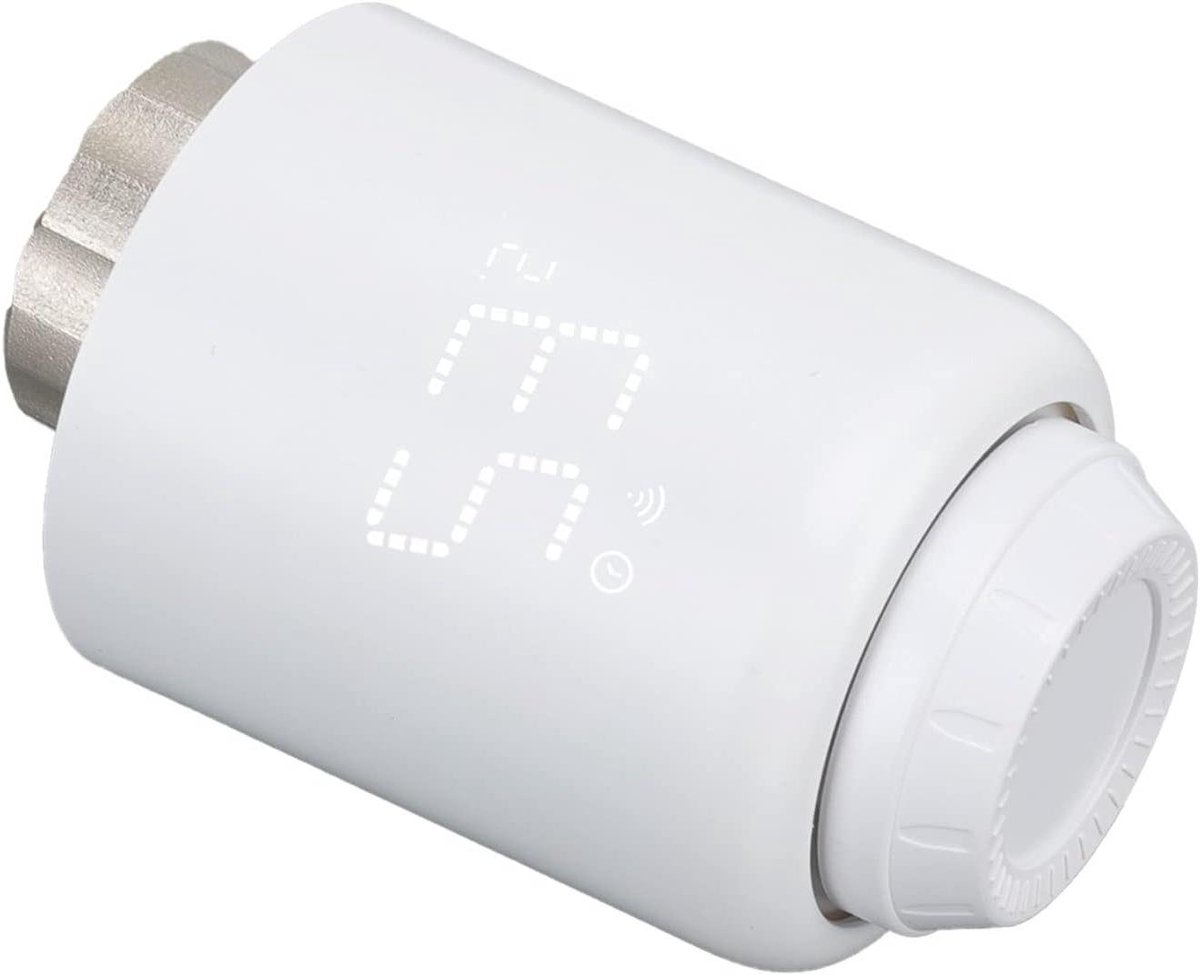 Slimme Radiatorthermostaat - Draadloze Regelaar - Temperatuur Aanpassen - App Bediening - M30 x 15 mm - Wit