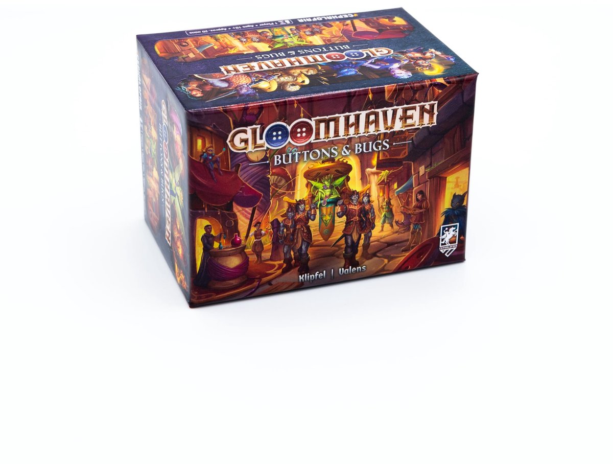SnelShoppen - Gloomhaven Cephalofair Games Buttons & Bugs - Solo-spel voor 1 speler, strategisch bordspel, compact formaat, ideaal voor 14+, perfect v