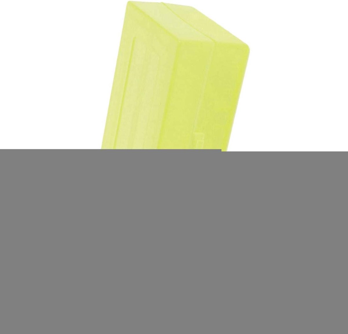 Batterijhouder Koffer - Batterij Opbergdoos - Batterijen Beschermen - Hard Plastic Materiaal - 77 x 40 x 22 mm - Geel