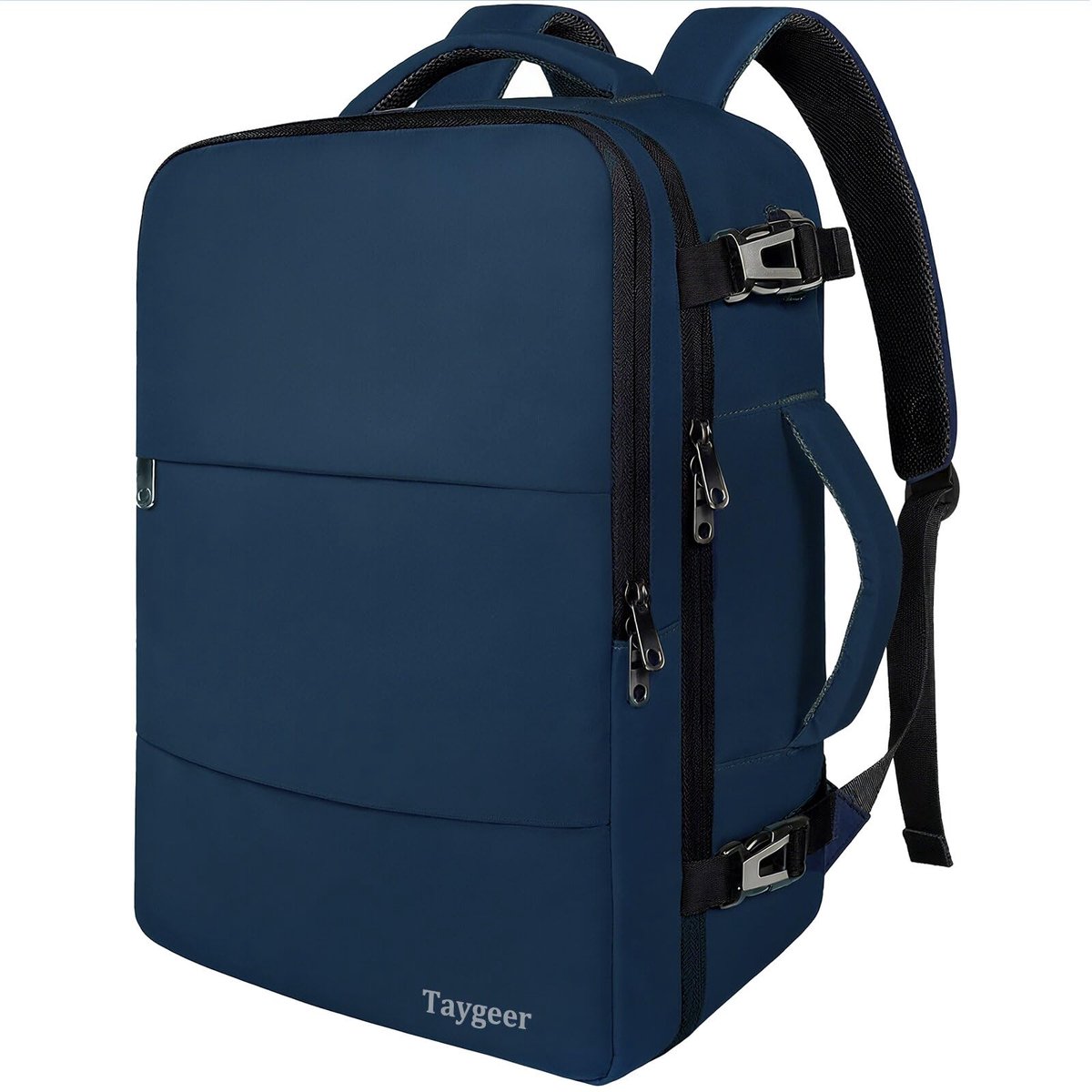 SnelShoppen - Grote Capaciteit Reisrugzak 55x40x20cm voor Vliegtuig Handbagage, 18,4 inch Laptoprugzak met Schoenenzak, Perfect voor Heren en Reizen m