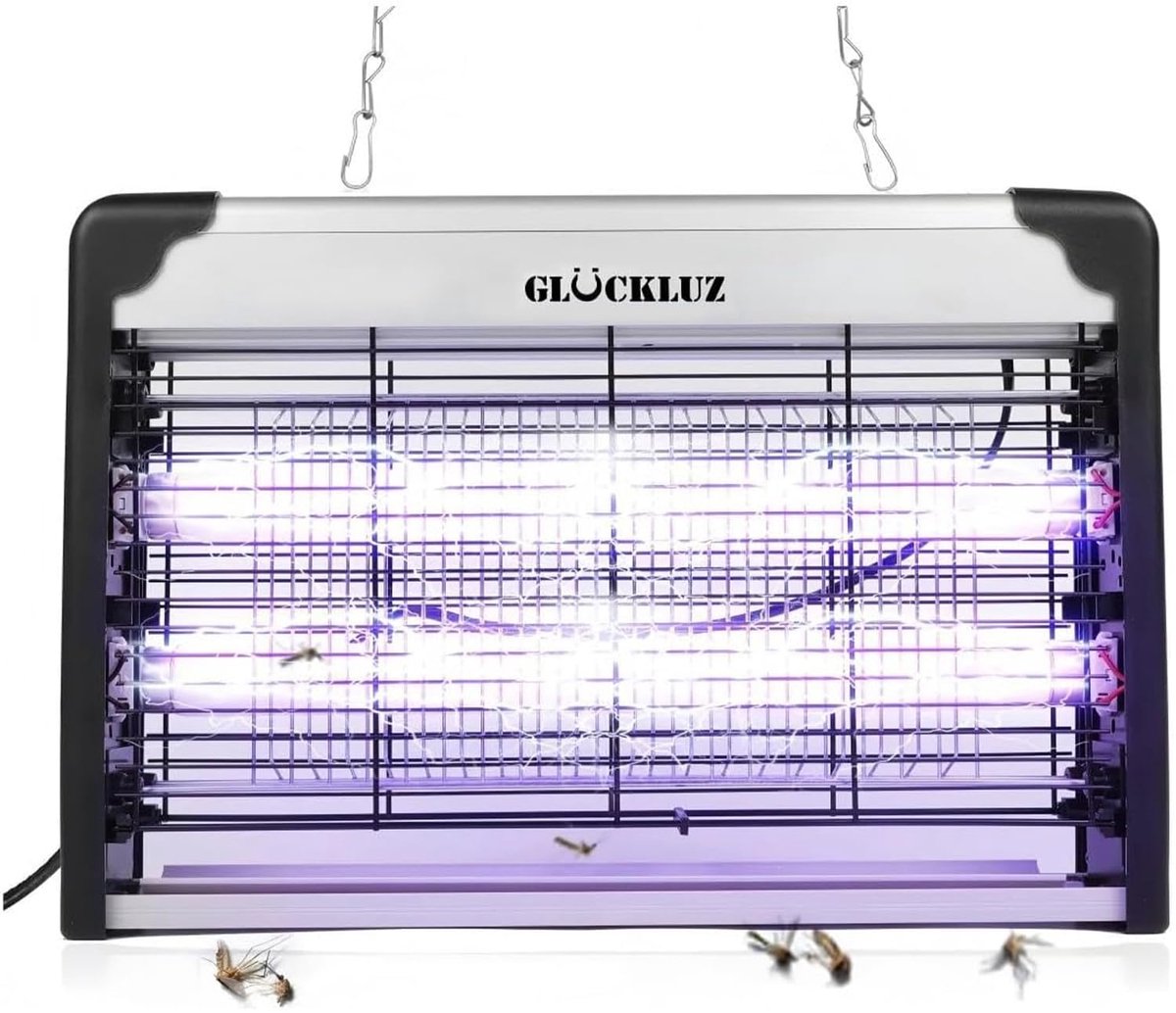 SnelShoppen - 20W Elektrische Muggenlamp, Krachtige Insectenverwijderaar voor Binnen, Effectieve Vliegendoder, Insectenvanger voor Keuken, Tuin en Fee