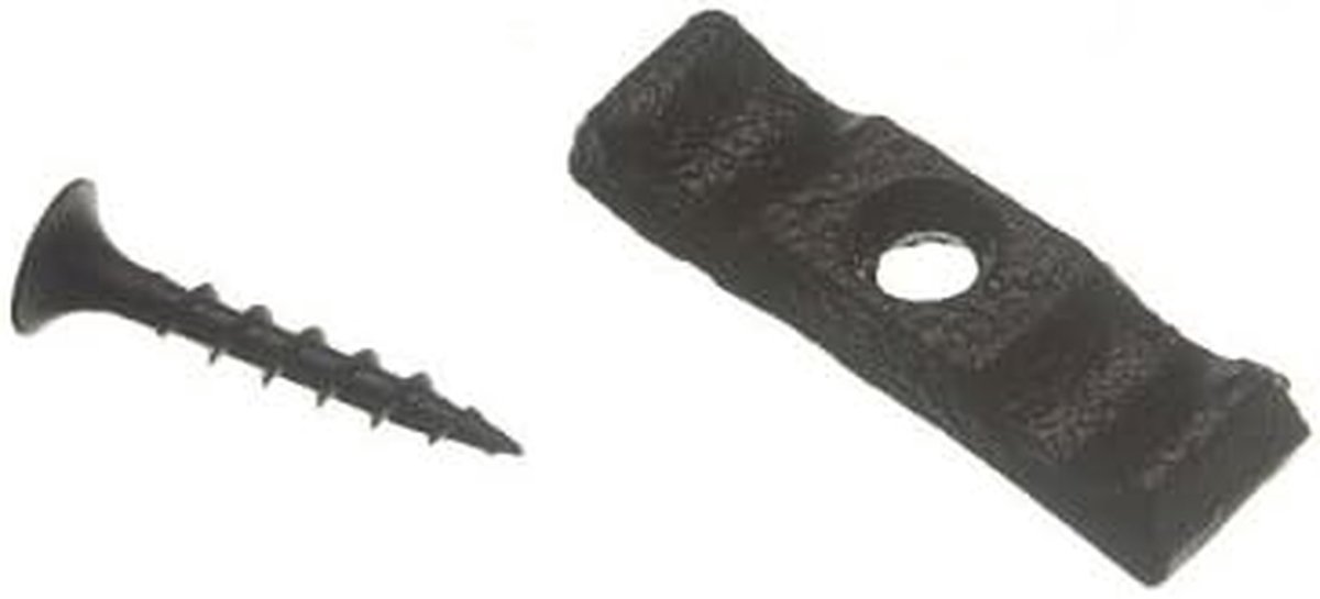 Schuur Latch - Draai Knop Grendel - Deuren Beveiligen - Stevig Gelegeerd Staal - 35 mm - Zwart
