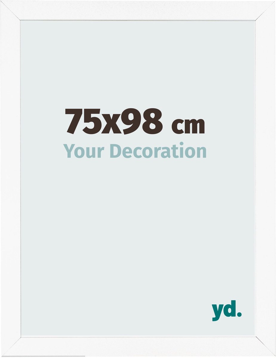 Your Decoration - Fotolijst 75x98 cm - MDF - Wit Mat - Bologna