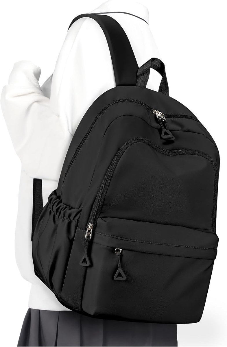 Rugzak - Schoolrugzak voor Tieners en Volwassenen - Waterdichte Laptoprugzak - 15.6 inch - Lichtgewicht en Stijlvol - Zwart