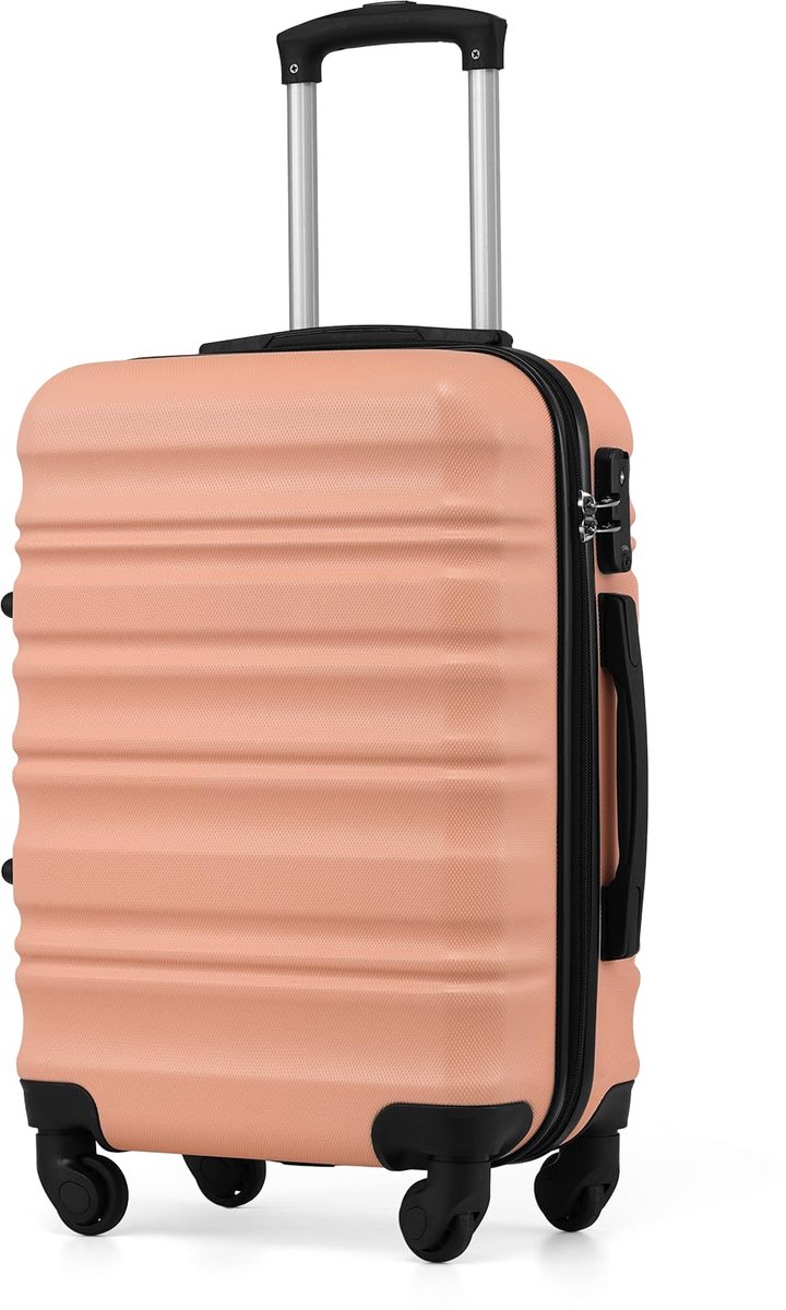 Dailygoods - Harde koffer - Trolley koffer - TSA-slot en 4 wielen - Kersenbloesem poeder - Rolkoffer - Handbagage - Geschikt voor reizen - 3 maten