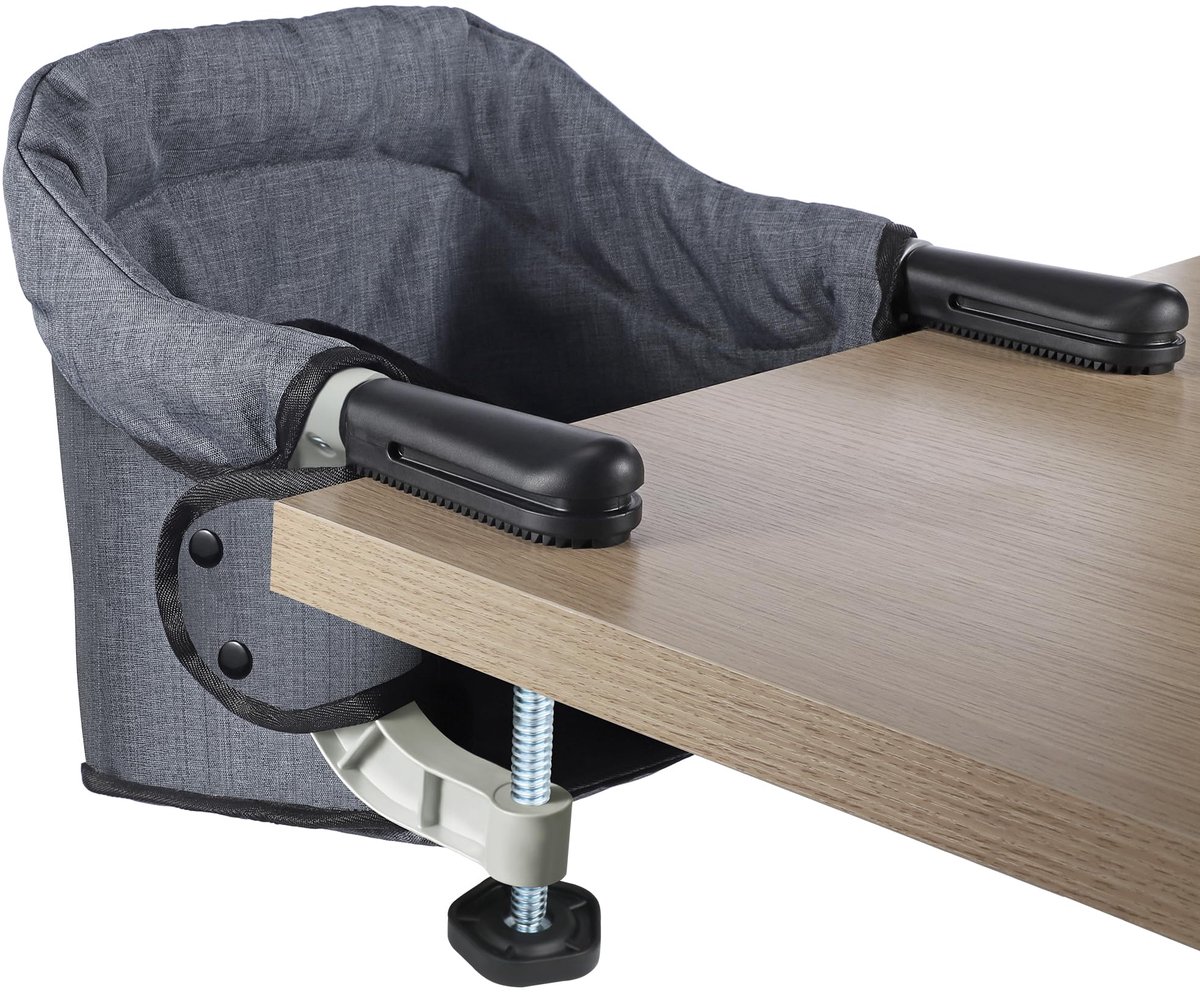 Dailygoods - Opklapbare Hoge Stoel voor Baby, Draagbare Eettafelstoel